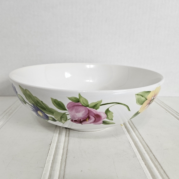 Pfaltzgraff Bowl Emma White Floral Round Vegetable Serving Dish Replacement - Picture 5 of 11